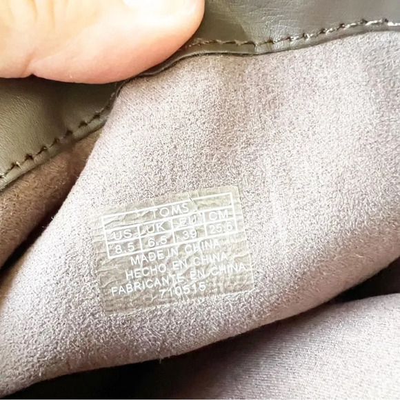 Toms Serra Sweater Boot Slouchy Size 8.5 Brown Suede Chunky Knit‎ Pink Lodgecore - Picture 4 of 10